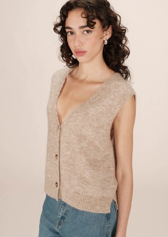 gilet santa beige