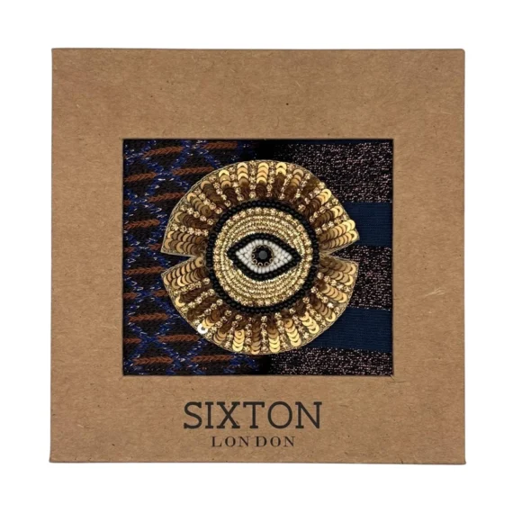 Duo de boîtes de chaussettes Brown Leipzig & Denim Berlin avec épingle Sunray