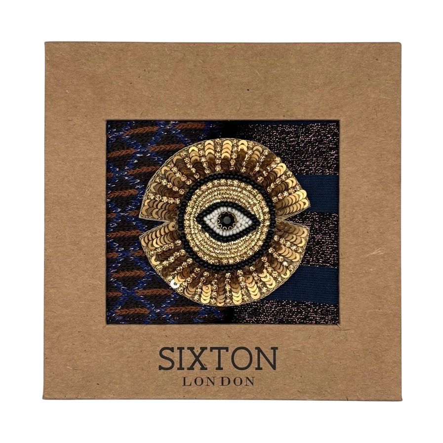 Duo de boîtes de chaussettes Brown Leipzig & Denim Berlin avec épingle Sunray