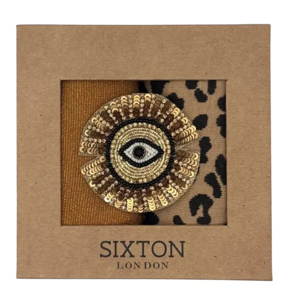 Duo de boîtes de chaussettes Copper Tokyo & Sand Leopard avec Sunray Eye