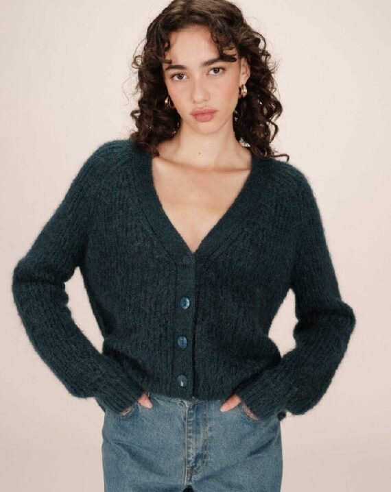 cardigan saluda emeraude