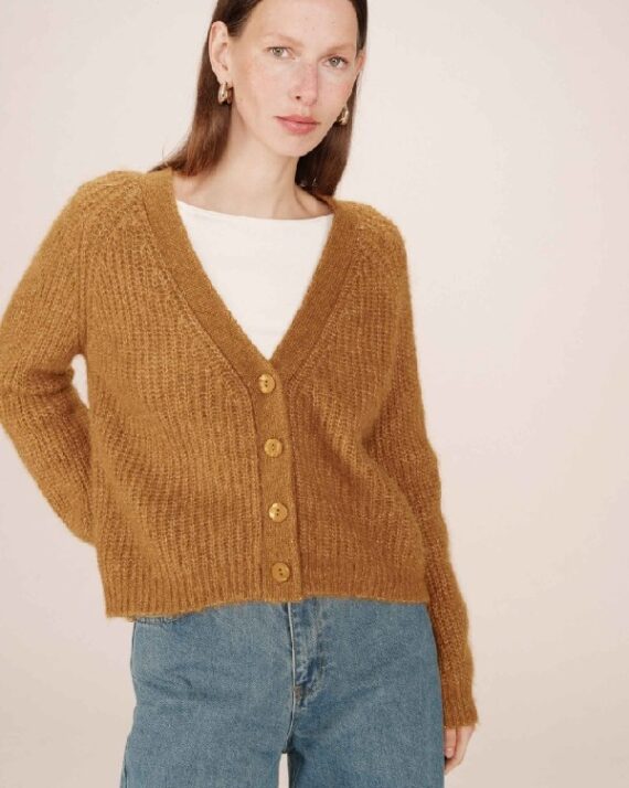 cardigan saluda ocre