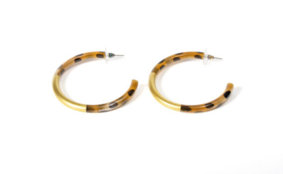 Créoles KATHLEEN Léopard et Doré