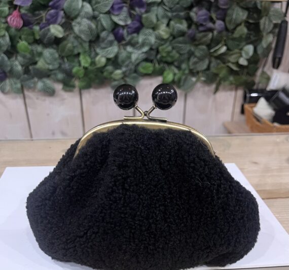 Bourse moumoute noir