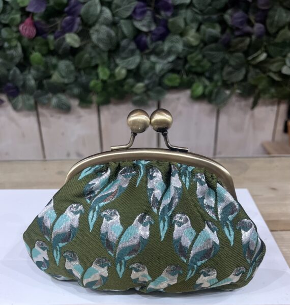 Bourse a motif verte