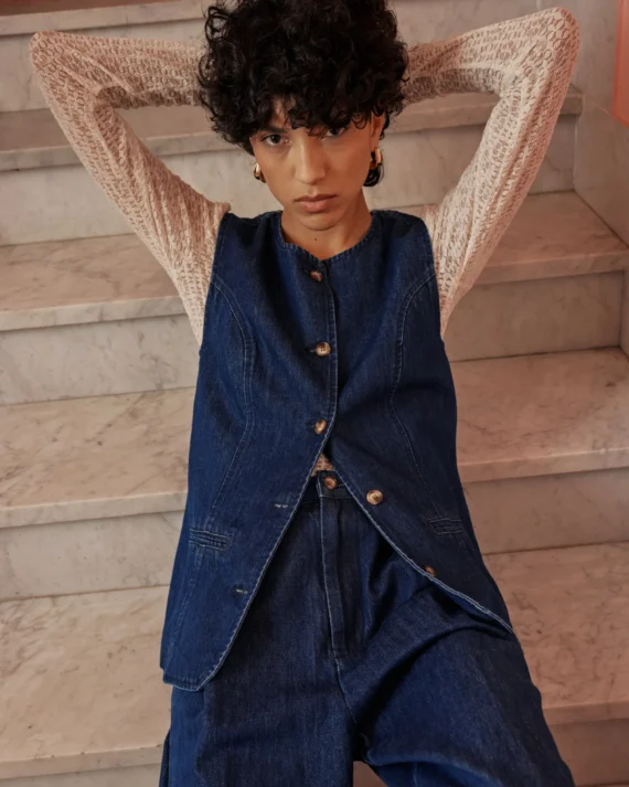 Gilet en denim Vallon
