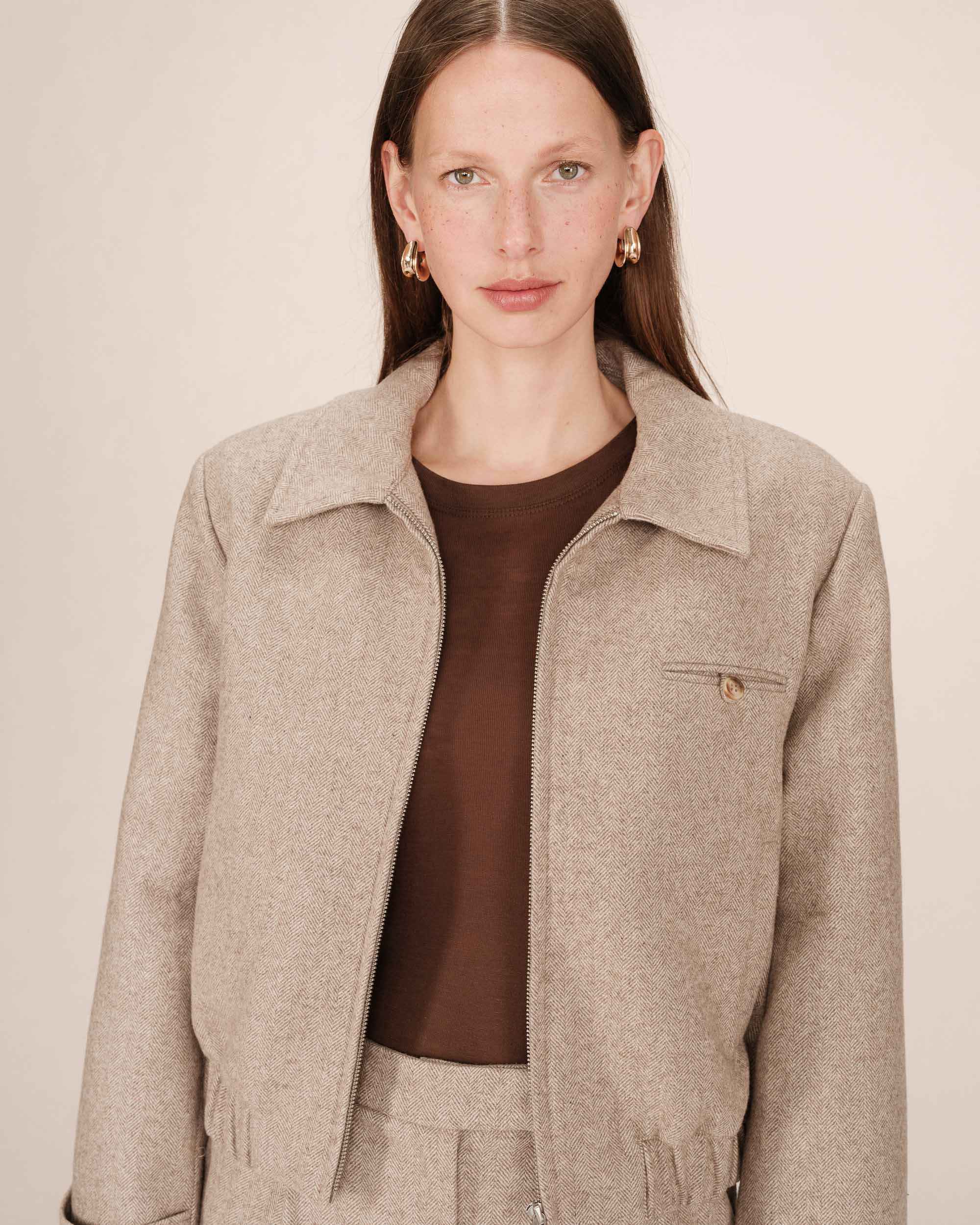 Veste tiffany greige