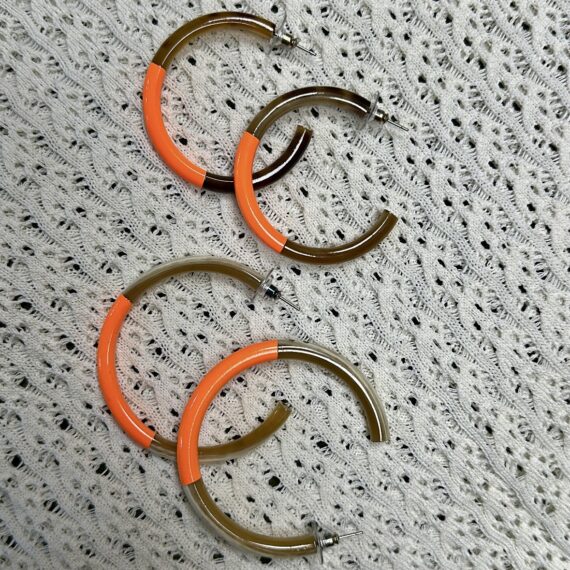 Créoles Orange Fluo