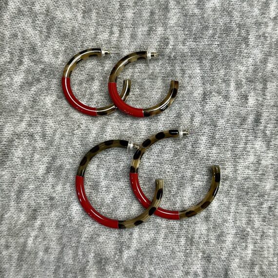 Créoles Léopard & Rouge