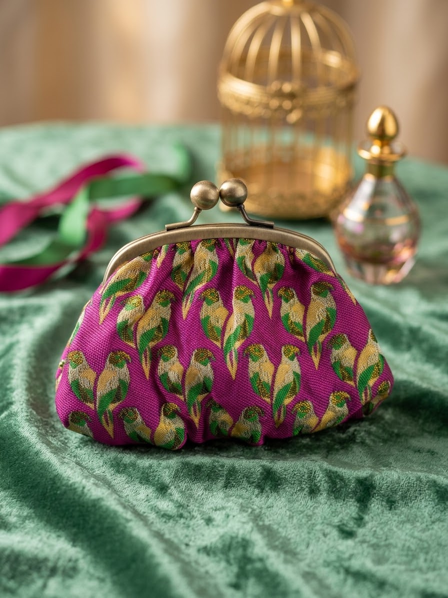 Porte-monnaie Pioupiou fuchsia Jardin Secret