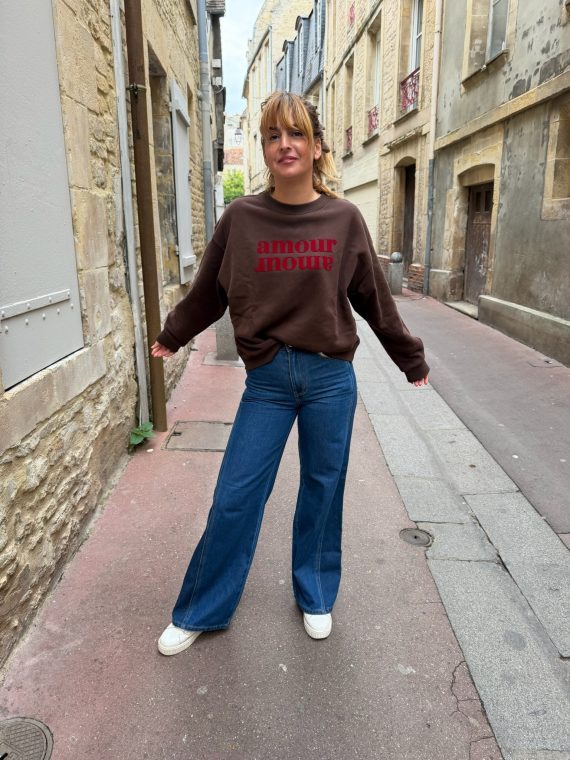 SWEAT AMERY CHOCOLAT